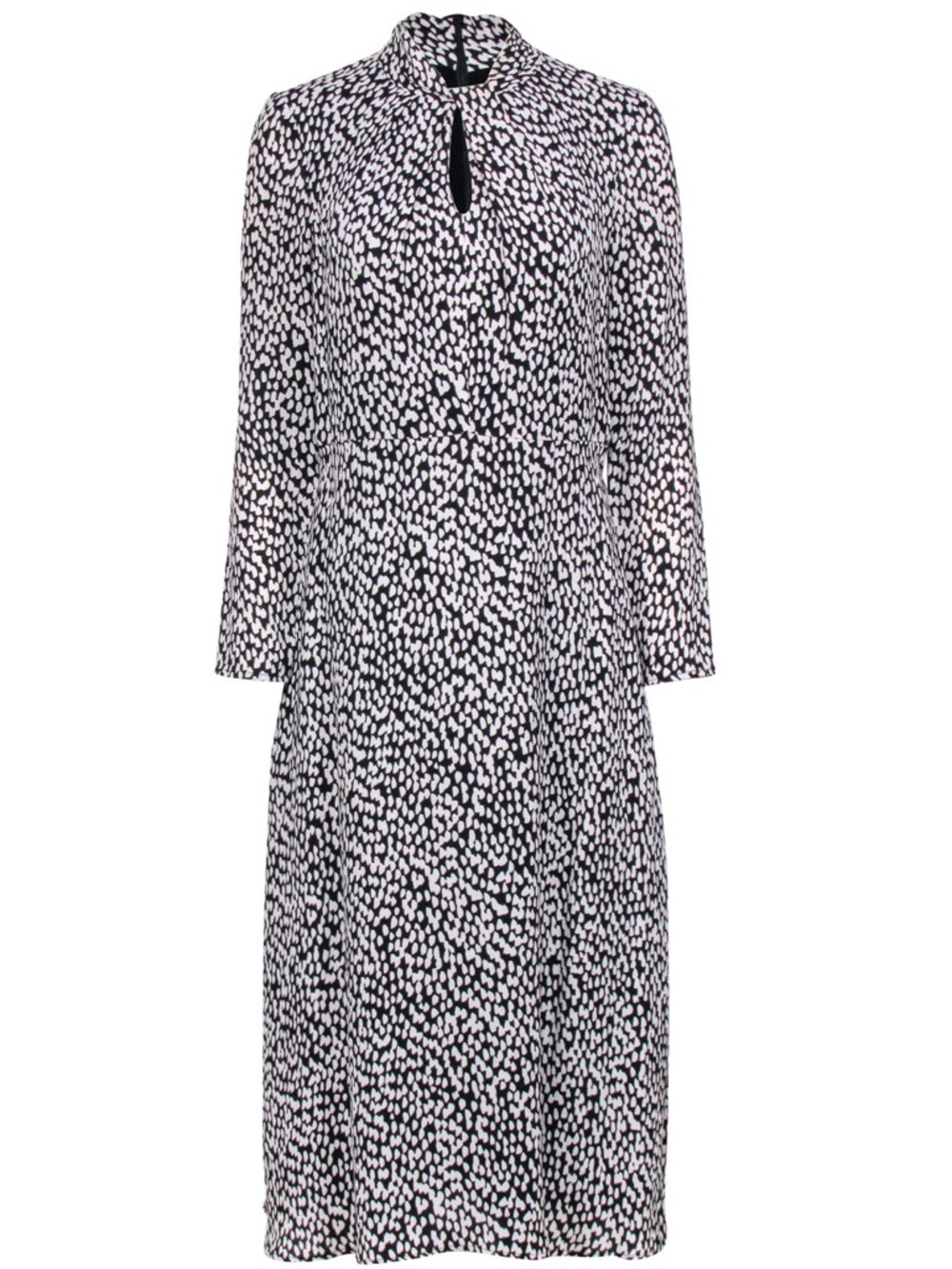 Long Sleeve Viscose Midi Dress